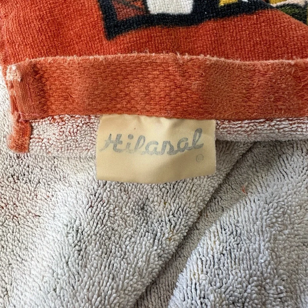 Vintage Hilasal Cotton Towel Fernando LA Palma Design Sheet Hand Mat El Salvador